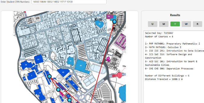 KFUPM Campus Route Visualizer